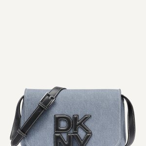 NICOLE DENIM LOGO CROSSBODY BAG