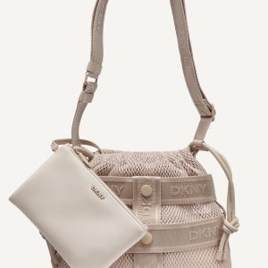 CHAYA MESH LOGO CROSSBODY BAG