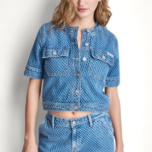 PATCH POCKET DENIM SHIRT JACKET