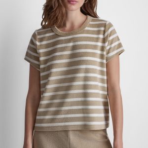 TOWELLING TERRY CREW NECK TEE