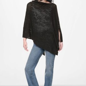ASYMMETRIC FINE GAUGE PONCHO