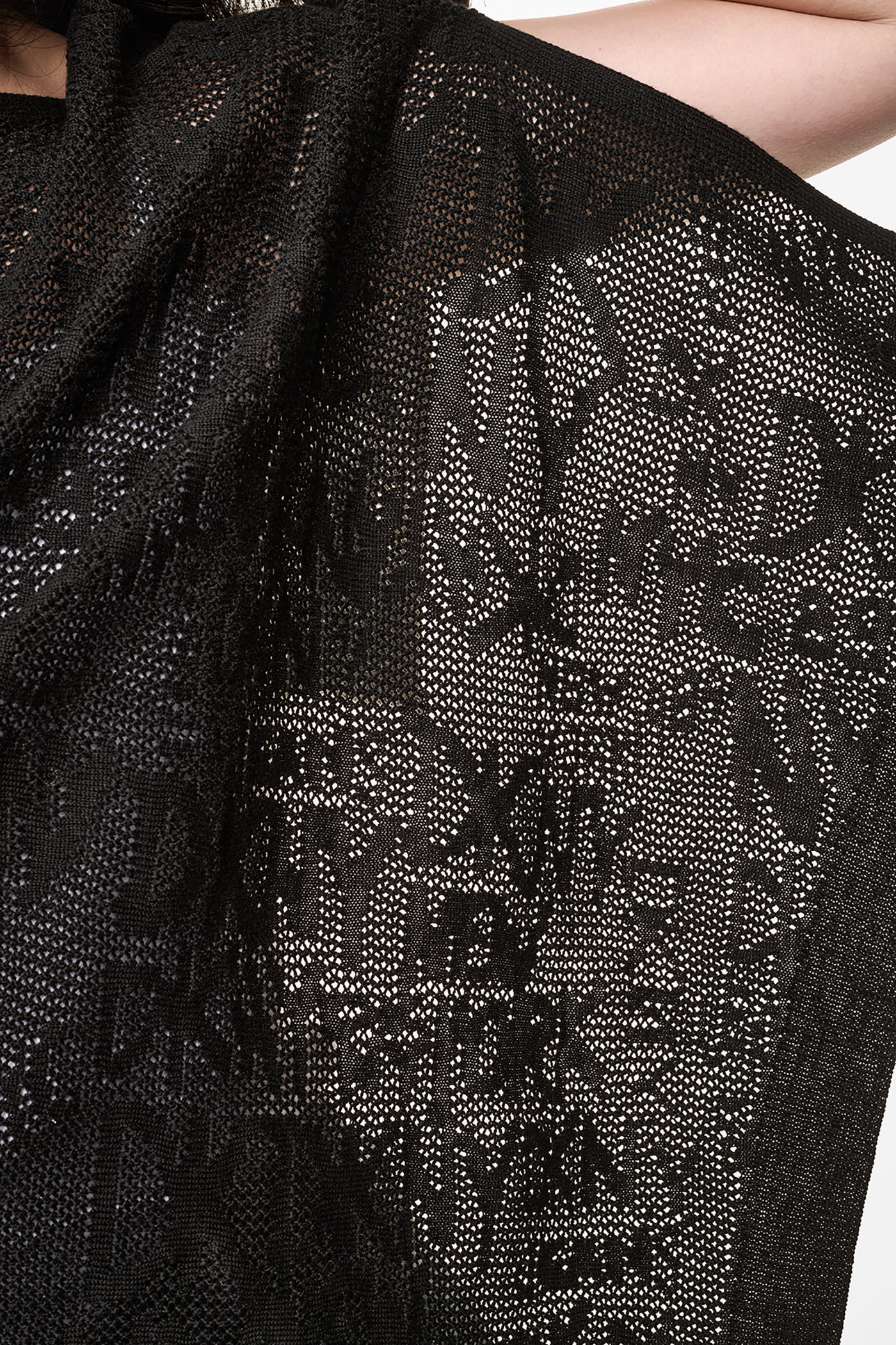 ASYMMETRIC FINE GAUGE PONCHO - Image 7