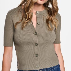LOGO BUTTON CARDIGAN