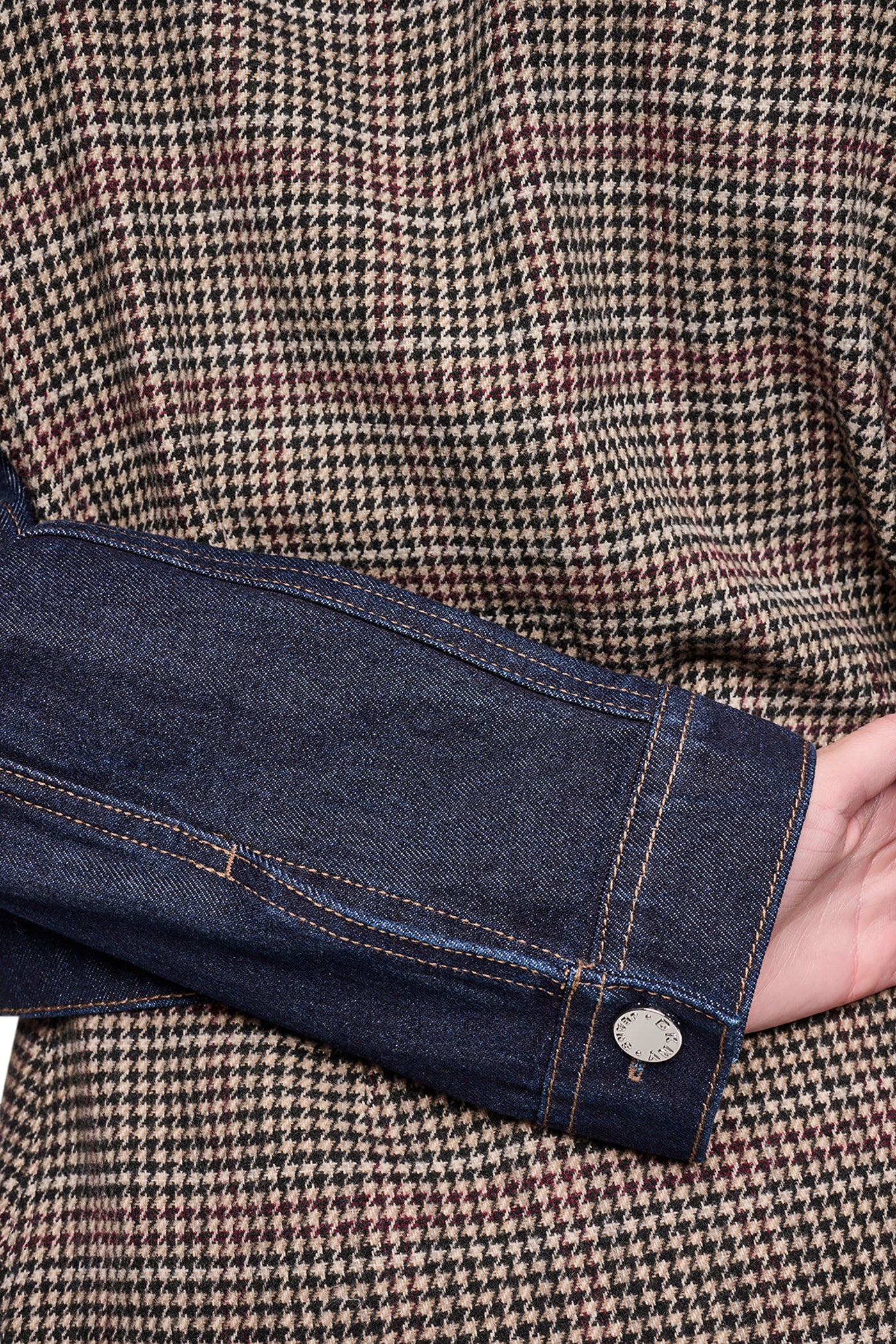 MIXED MEDIA DENIM JACKET - Image 7