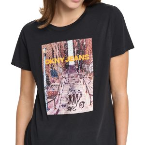 RHINESTONE BRONX PHOTO LOGO TEE