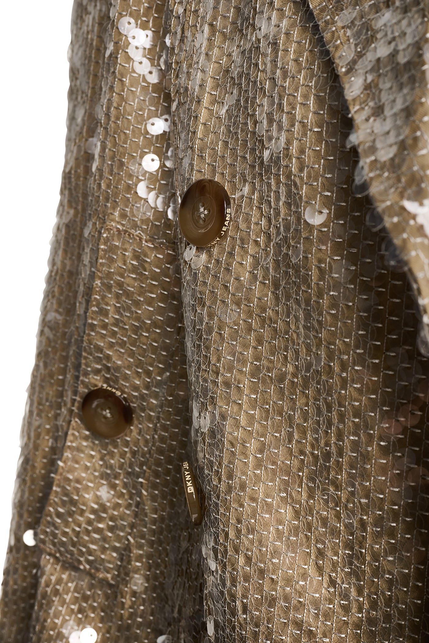 SEQUIN DOUBLE BREASTED TRENCH COAT - Image 8