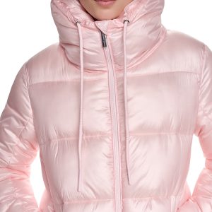 QUILTED PUFFER WITH DRAMA COLLAR