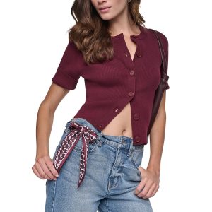 LOGO BUTTON CARDIGAN