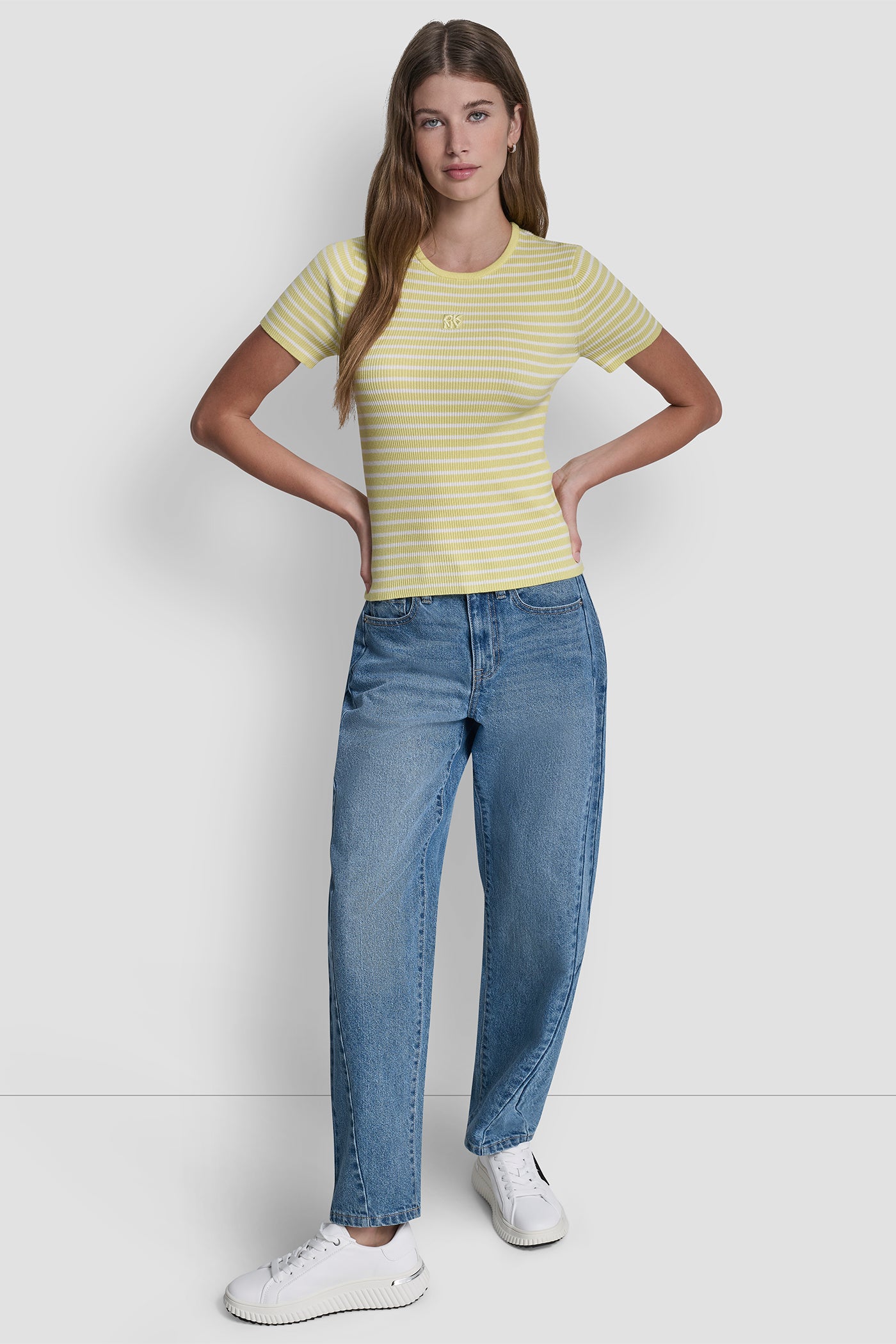 CREW NECK STRIPED TEE - Image 5