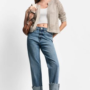 OPEN-STITCH CARDIGAN