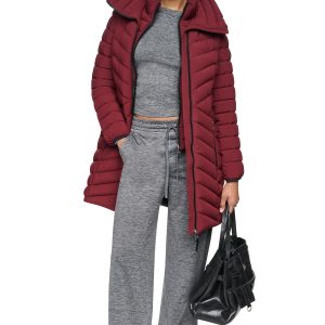 HOODED STAND COLLAR PUFFER