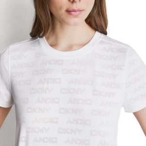 LOGO JACQUARD CREW NECK TEE