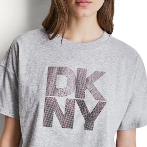 STACKED OMBRE RHINESTONE LOGO TEE