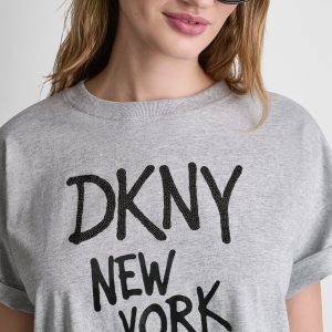 RHINESTONE GRAFFITI LOGO TEE