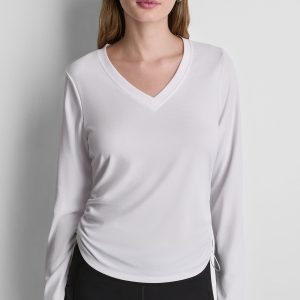 LONG SLEEVE V-NECK TECH TEE