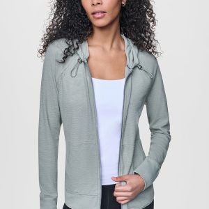 COTTON-BLEND SLUB WAFFLE-KNIT HOODIE