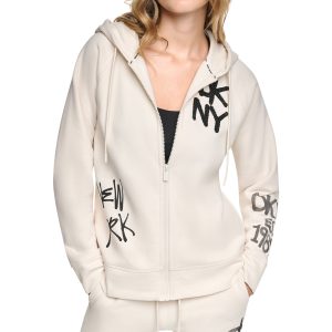 GRAFFITI RHINESTONE FULL-ZIP HOODIE