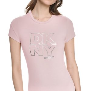 CRYSTAL METALLIC LOGO BABY TEE