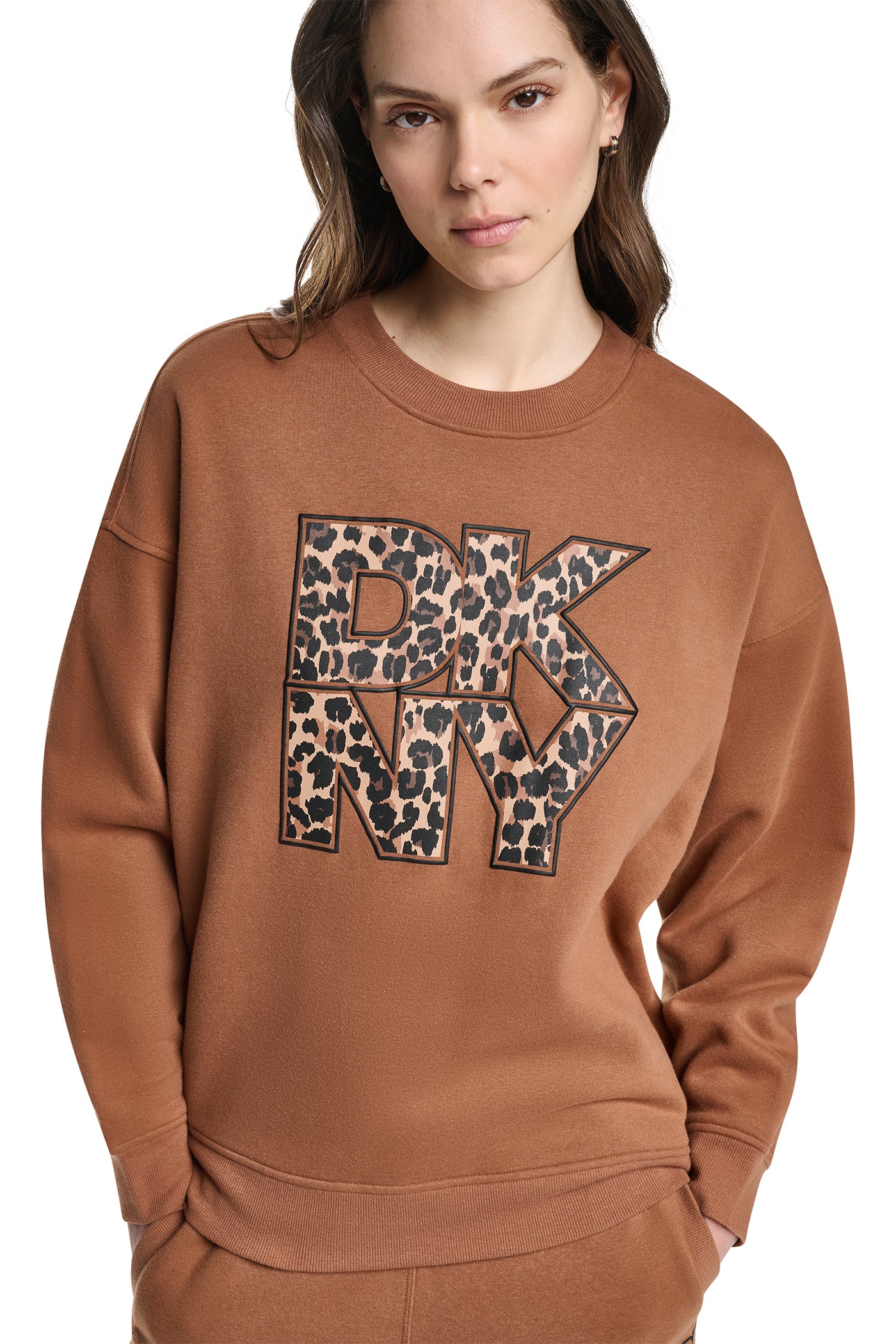 ANIMAL PRINT LOGO SWEATSHIRT