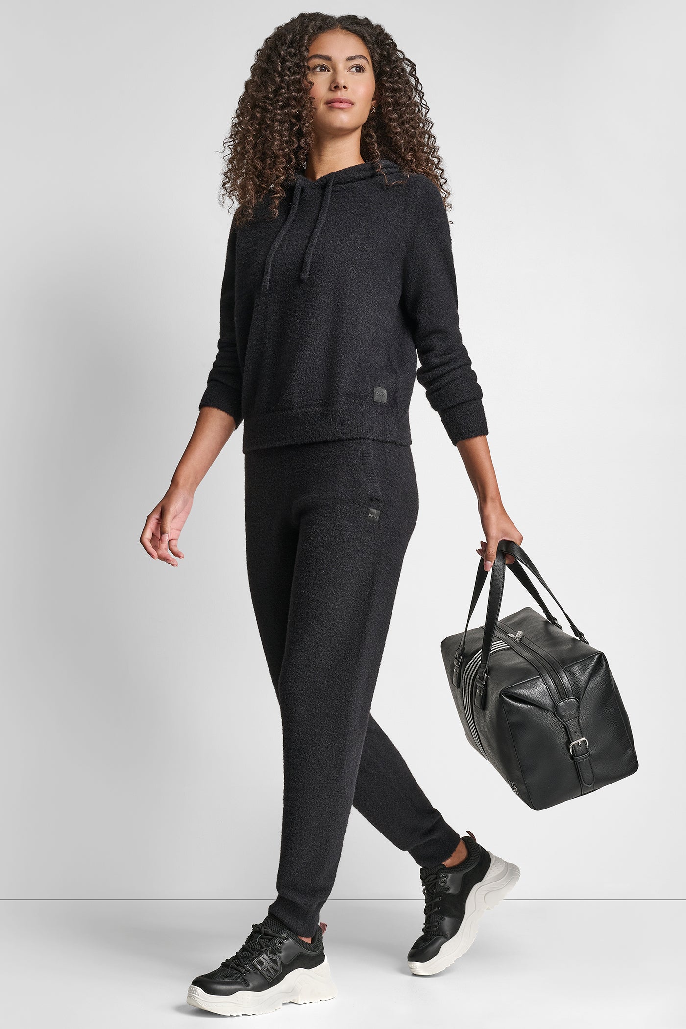 FEATHER YARN JOGGER WITH POCKETS AND TONAL LOGO - Image 6