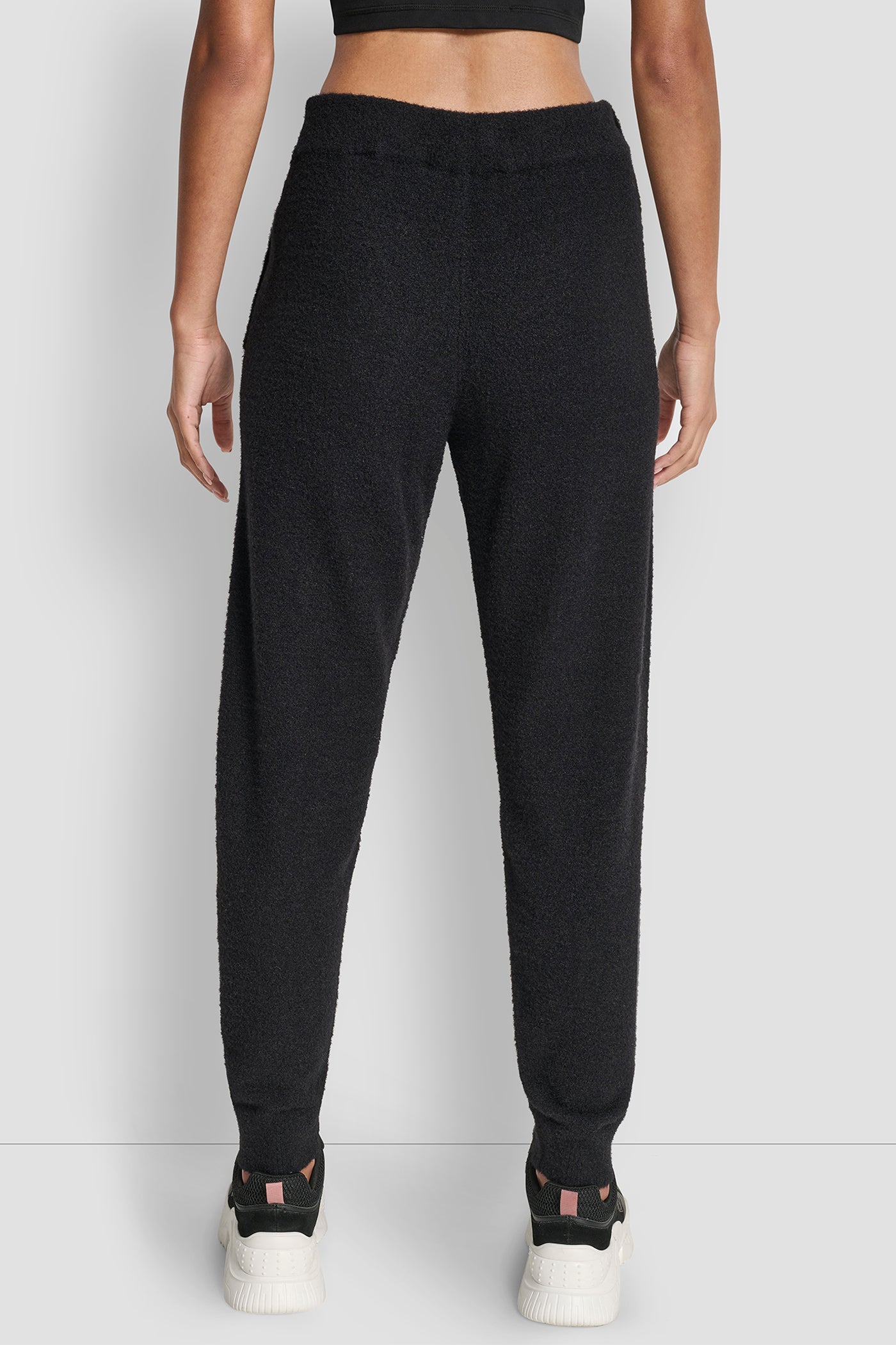 FEATHER YARN JOGGER WITH POCKETS AND TONAL LOGO - Image 3