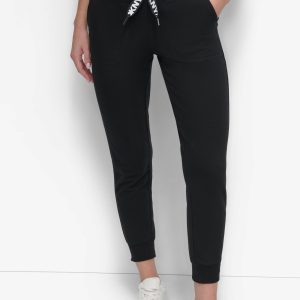 TWO-TONE HIGH-RISE LOGO DRAWSTRING SKINNY JOGGER