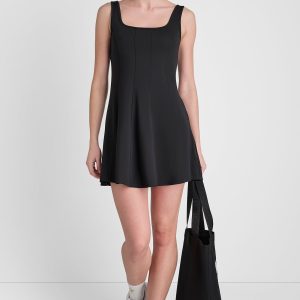 BALANCE COMPRESSION DRESS WITH BUILT-IN SHORTS