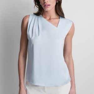ASYMETRICAL SLEEVELESS BLOUSE