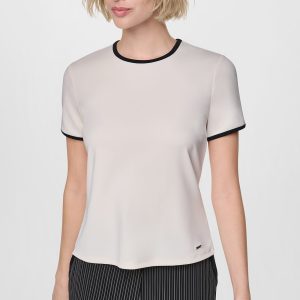 CONTRAST TRIM TEE