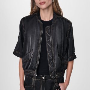 CONTRAST STITCH JACKET