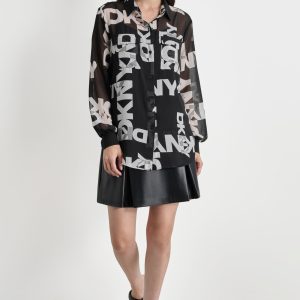CHIFFON LOGO SHIRT