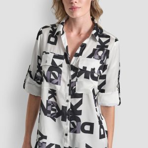 LOGO ROLL TAB SHIRT