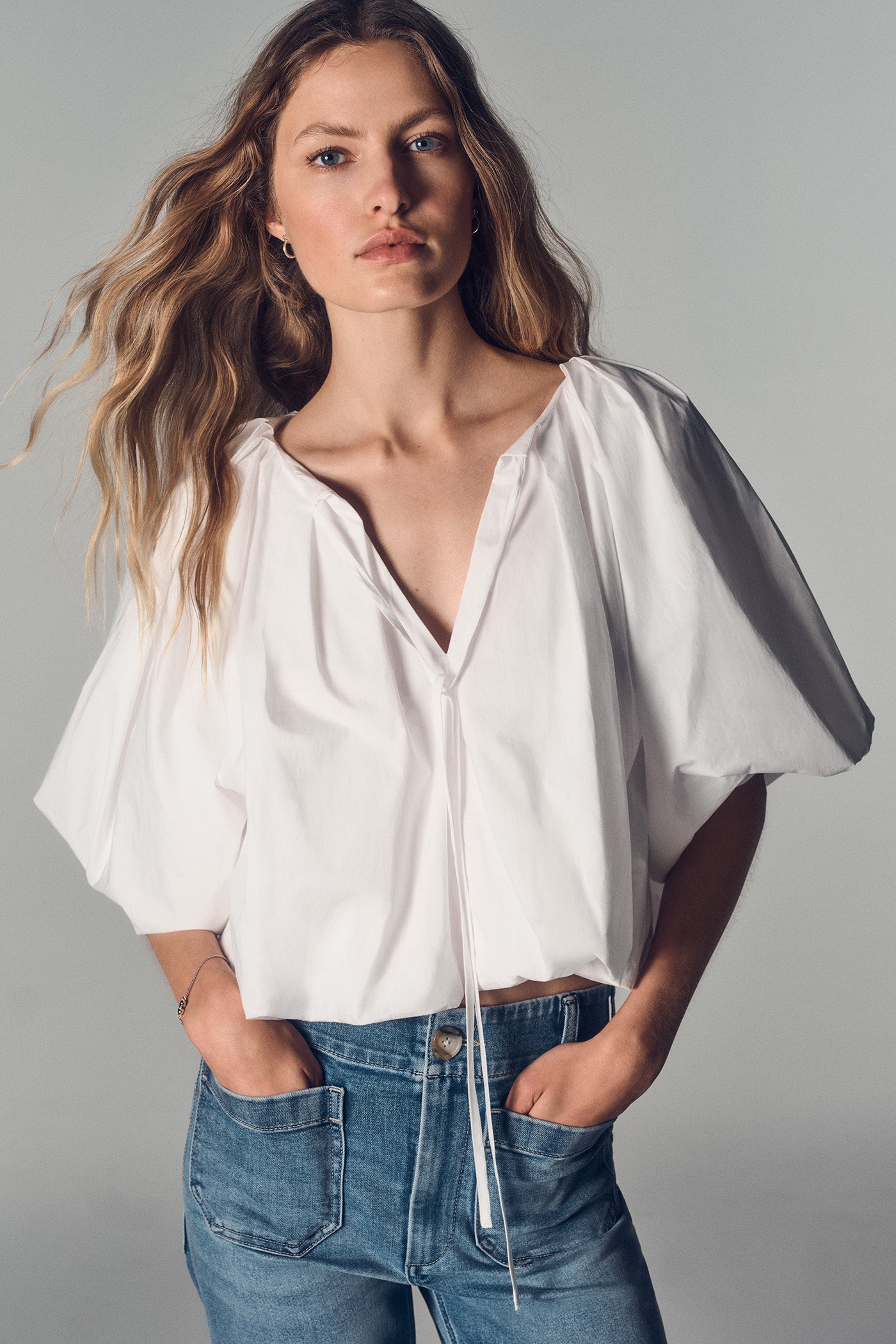 SHORT-SLEEVE BUBBLE TOP - Image 2